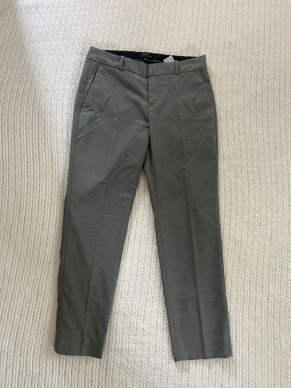 Banana Republic Gray Ryan Straight Mid Rise Pant